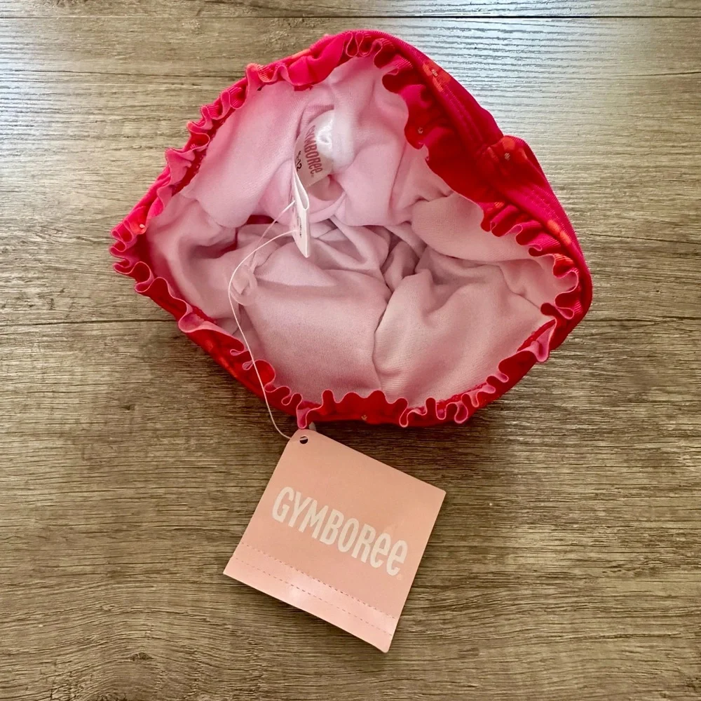 Gymboree Pink and Orange Sun Hat with Ruffle Brim - BNWT!